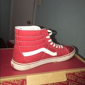 Red vans sk-8 high